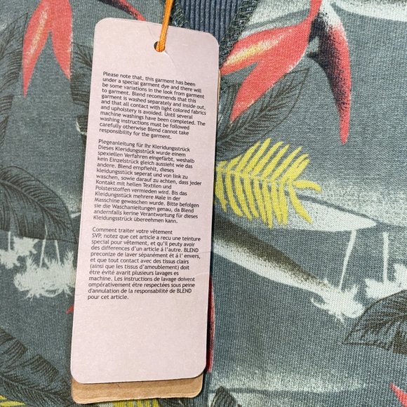 Blend Global Jeansmaker Birds of Paradise Sweatshirt Size Small Mens Casual - Picture 4 of 6